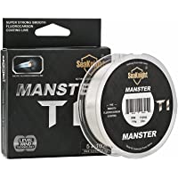 SeaKnight T1 - Línea de Pesca de fluorocarbono 100m- Recubrimiento de fluorocarbono Sedal de Pesca de Carpa 3-35LB